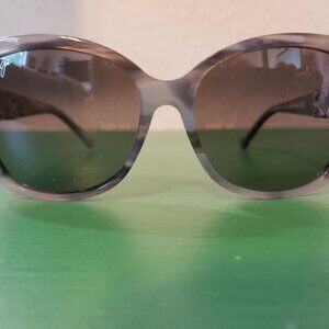 Maui Jim - SWAYING PALMS - Sunglasses !!  24K WHITE GOLD !!